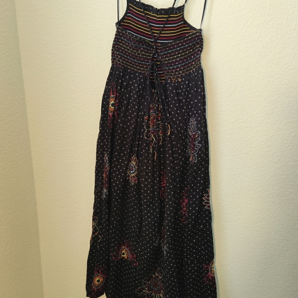 Urban Outfitters Dark Purple Simonette Embroidered Midi Dress, S- Size. - Picture 10 of 12